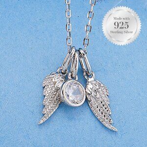Guardian Angel Necklace,  925 Sterling Silver Charmed Aroma Angel Collectible